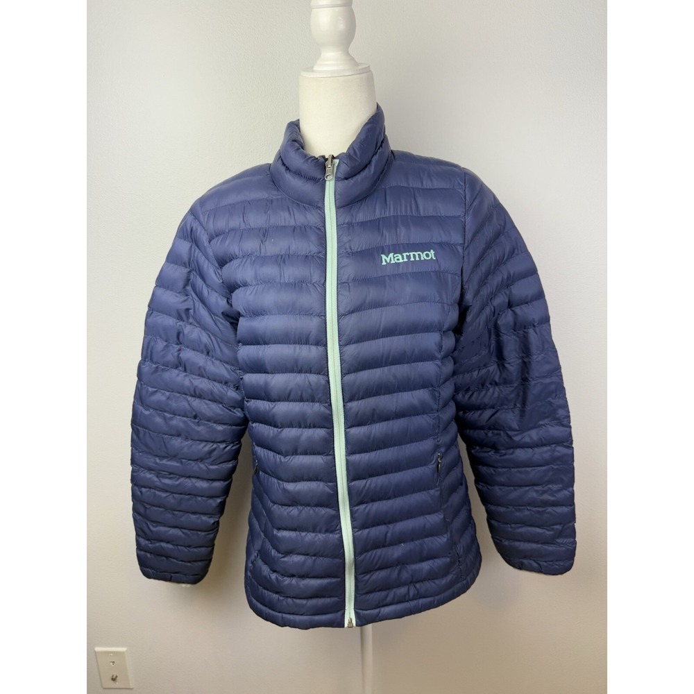 Marmot Solus Puffer Jacket Women's M Bluish Purple Coat Featherless Thinsulate